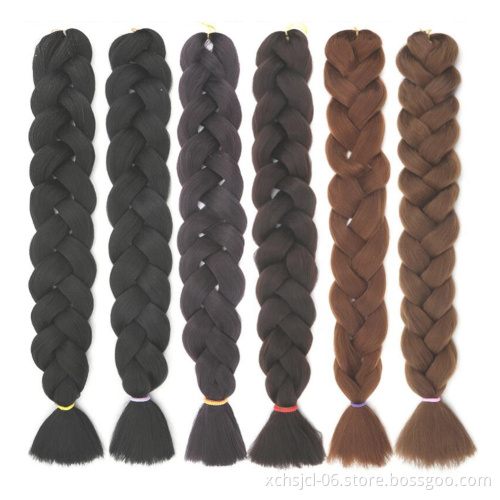 Jumbo Braids Wholesale 82 Inch Synthetic Jumbo Braiding Hair Pre-Stretched High Temperature Fiber Crochet Hair for Women